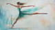 Graceful Ballerina in Motion - Elegant Figurative Wall Art for Artistic Spaces and Home Decor 1