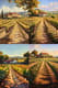 Vineyard Landscape - Serene Rural Landscape Art for Nature Lovers and Home Decor Enthusiasts 5