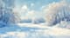 Snowy Winter Impressionist Landscape - Serene Impressionist Winter Scene for Artistic Decor and Creative Projects 6