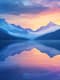 Mountain Lake Sunrise - Serene Landscape Art for Tranquil Decor and Creative Inspiration 2025 5