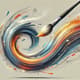 Brush Stroke Line - Artistic Paint Motion - Dynamic Animated Brush Stroke Video for Creative Visual Projects 4