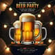 Beer Party & Happy Hour Flyer Template - Bar Night Celebration - Versatile Marketing Design for Promotions and Events 3