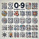 0-9 Number Icons - Clean Minimalist Numeric Icon Set for Designers and Developers 4
