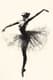 Graceful Ballerina Dance Sketch Art - Elegant Hand-Drawn Sketches for Artistic and Creative Projects 6
