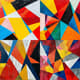 Hard Edge Crisp Triangle Composition - Geometric Abstract Art for Modern Creative Spaces and Visual Projects 4