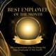 Gold Theme Best Employee Card - Elegant Recognition Invitation for Corporate Excellence and Team Appreciation 6