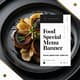Food Special Menu Banner - Social Media Post Template - Modern Gridline Graphics for Engaging Food Promotions and Visual Storytelling 4