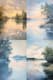 Serene Lakeside Impressionist Painting - Tranquil Impressionist Artwork for Art Lovers and Home Decor 5