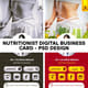 Nutritionist Digital Business Card PSD Design - Sleek Professional Templates for Health Experts 2025-2026 3