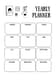 Student Suite Black & White Illustrated Planner - Minimalist Academic Organizer for Focused Study and Productivity 1