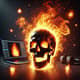 Burning Skull Fiery Flame FX - Dynamic Cinematic Animated Visual Effects for Filmmakers and Content Creators 3