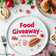 Food Giveaway Insta Template - Clean Gridline Social Media Graphics for Engaging Food Promotions 4
