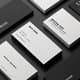 Sleek Monochrome Business Cards - Minimal Black & White Identity Templates for Professional Branding 1