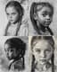 Braided Girl Charcoal Portrait with Soft Shading - Expressive Portrait Art for Emotional and Timeless Home or Studio Display 5