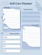 Playful Calm Blue Personal Self Care Planner - Serene Wellness Organizer for Mindful Daily Routines and Stress Relief 3