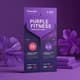 Purple Fitness Club Trifold Flyer - PSD Layout - Dynamic Fitness Marketing Template for Engaging Client Promotions 3