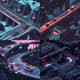 Futuristic Racing Track Pixel Art - Isometric Pixel Art for Game Developers and Digital Creators 3