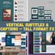 Vertical Subtitles & Captions - Tall Format FX - Dynamic Video Text Templates for Engaging Vertical Content Creators 1