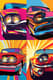 Classic Car Stylized Pop Art - Retro-Inspired Wall Art for Vibrant Home and Office Decor 3