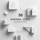 30 Minimal Logo Templates - Clean Modern Logo Design Kit - Sleek Branding Assets for Visionary Entrepreneurs and Creative Agencies 1