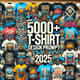 5000++ T Shirt Design Prompt 2025 - Creative AI Art & Graphic Prompts for Trendsetting Designers and Marketers 4