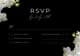 Black Chic Wedding RSVP Template - Elegant Business & Event Invitation Design for Modern Celebrations 4