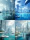 Futuristic Coastal City with Transparent Domes - Visionary Sci-Fi Illustration for Creators and Worldbuilders 1