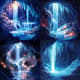 Magical Ice Cavern Pixel Artwork - Vibrant Pixel Art Landscapes for Game Developers and Digital Creators 1