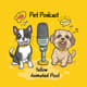Pet Podcast - Yellow Animated Post - Vibrant Animated Social Media Template for Engaging Pet Content Creators 1