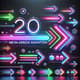 20 Neon Arrow Animation - Vibrant AI-Generated Neon Motion Graphics for Dynamic Video Projects 5