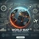 World Map Global Travel Overlay FX - Cinematic Video Elements for Dynamic Travel Content Creators 5