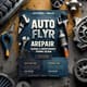 Auto Repair Flyer Template - Garage & Maintenance Promo Design - Professional Marketing Flyer for Auto Shops & Service Promotions 2025 3