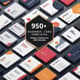 950+ Business Card Templates - Modern Visiting Card Collection for Professional Branding and Commercial Use 5
