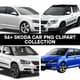 56+ Skoda Car PNG Clipart Collection - Vibrant Travel & Transportation Vector Graphics for Creative Projects 5