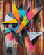 Sharp Edged Throw-Up - Dynamic Urban Graffiti Art for Street Style Creators and Visual Projects 1