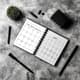 Urban Grey Abstract Monthly Organizer - Stylish Daily & Weekly Planner for Efficient Personal and Professional Time Management 5