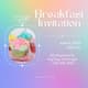 Gradient Color Breakfast Celebration Invitation - Vibrant Food-Themed Digital Invitation for Personal and Business Events 3