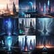 500 Futuristic City AI Prompts - Sci-Fi Urban Landscapes for Visionary Creators and Digital Artists 4