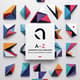 A-Z Geometric Logo Templates - Bold & Angular Identity Designs - Premium Branding Assets for Creative Professionals and Businesses 3