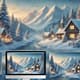 Scenic Snow Winter Landscape Theme - Serene PC Desktop Theme for Calm, Refreshing Workspaces 5
