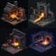 Medieval Blacksmith Forge Pixel Art - Isometric Pixel Art for Game Developers and Digital Creators 1