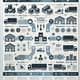 Supply Chain Infographic - Logistics & Operations Flow Design - Clear Visuals for Efficient Business & Educational Presentations 4
