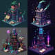 Wizard's Tower Isometric Pixel Art - Detailed Isometric Pixel Art for Game Developers and Digital Creators 4