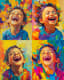 Joyful Laughing Child Portrait - Timeless Canvas Legacy Art for Emotional and Heartfelt Spaces 3