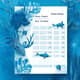 Ocean Study Organic Blue School Timetable - Clean Academic Planner for Students and Educators 6