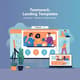 Teamwork Illustration Landing Page - Modern One-Page Website Template for Creative Agencies and Startups 3