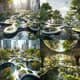 Skygarden Floating Utopian Oasis Concept Art - Immersive Architectural Vision for Creatives and Designers 5