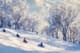 Frosted Winter Hill - Serene Winter Landscape Art for Seasonal Decor and Creative Projects 2025-2026 1