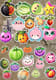 25 Garden Fresh Fruit & Vegetable Bundle - Vibrant Sticker Collection for Creative Projects and Branding 1