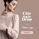 Chic Sale Drop - Fashion WhatsApp Post - Stylish Social Media Templates for Fashion Brands and Influencers 1